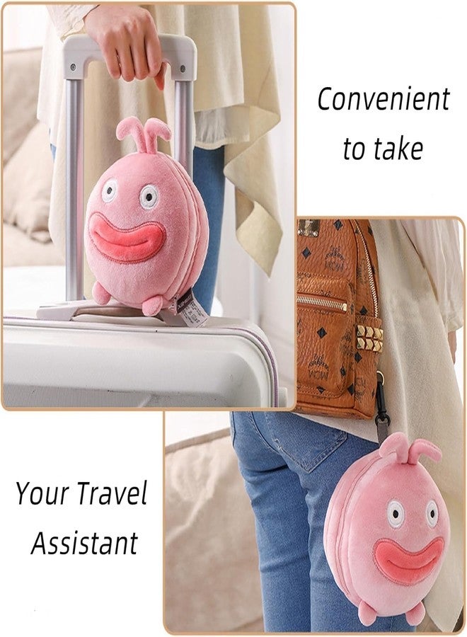 Flygon وسادة سفر فلايجون 2 في 1 مع قناع للعين ووسادة للعين، مناسبة للطائرة والقطار والسيارة أو للاستخدام الخارجي، وسادة رقبة للأطفال، وسادة رقبة للأطفال الصغار للسفر مع قناع للعين، مستلزمات أساسية للسفر البري، مقعد سيارة/طائرة - Image 4